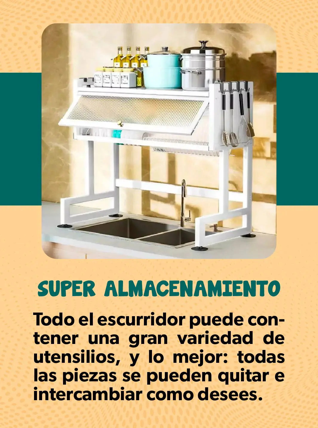 Escurridor de platos Loza Lavaplatos